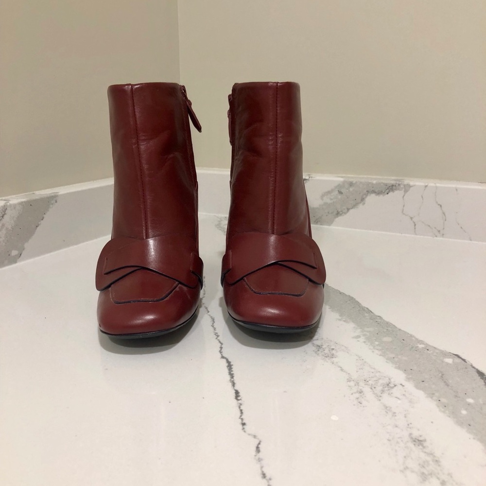 Tory Burch Cherry Red Bond Bootie